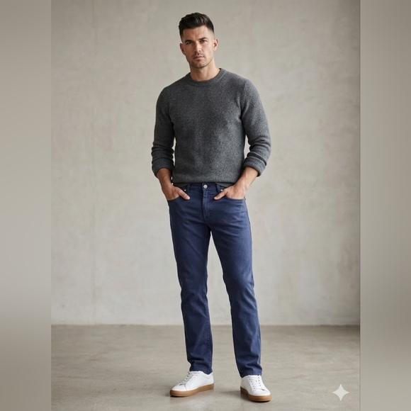 Monfrere Other - Monfrère Men’s Slim Straight Jeans in Slate Blue